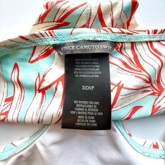 NWT Vince Camuto Women's Shirred Printed Bikini Bottom. Size S - Picture 6 of 6